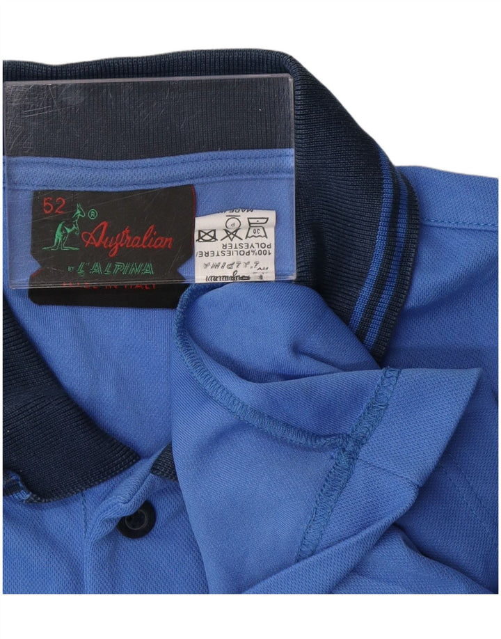 Polo Rugby Uomo AUSTRALIAN L'ALPINA IT 52 Large Blu Poliestere