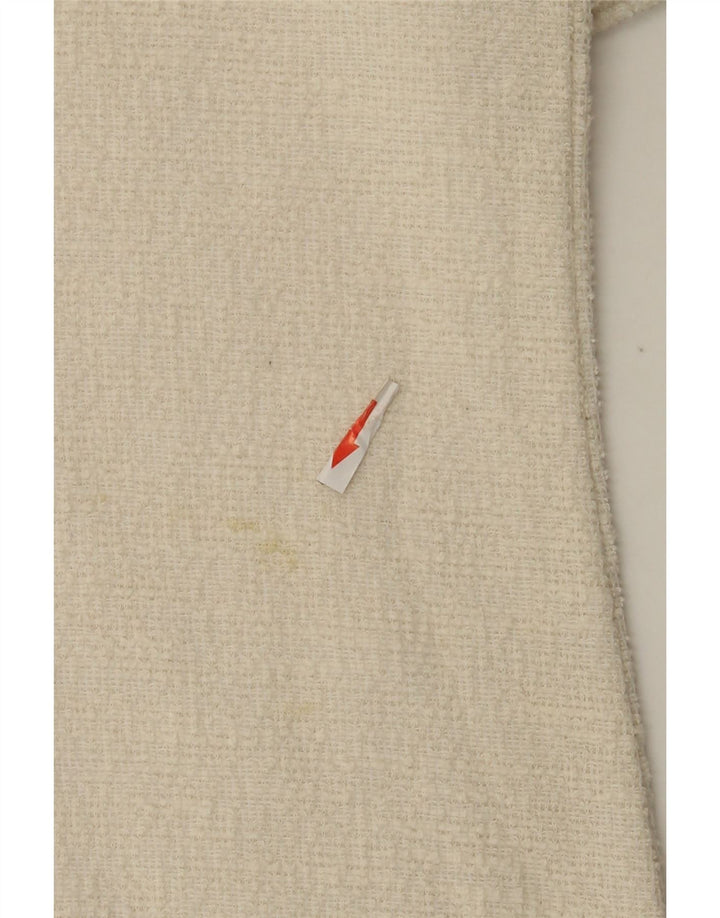 Abito tubino Zara da donna UK 8 piccolo in cotone bianco sporco
