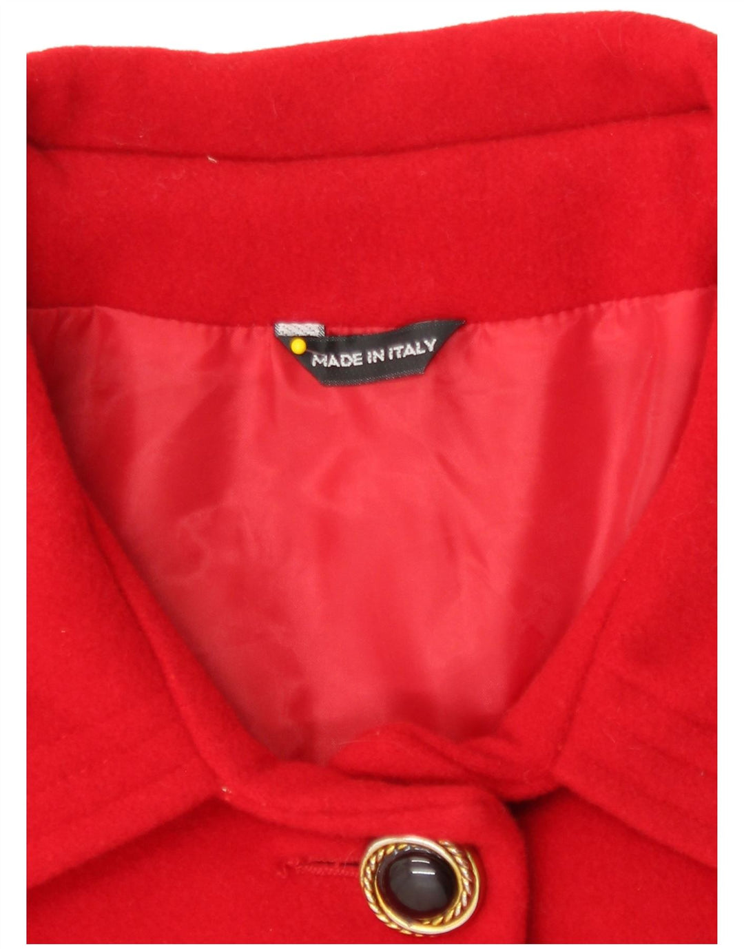 Cappotto vintage da donna UK 16 grande rosso