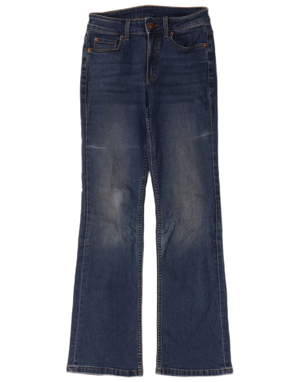 Jeans svasati da donna Marks & Spencer UK 8 piccoli W28 L29 cotone blu