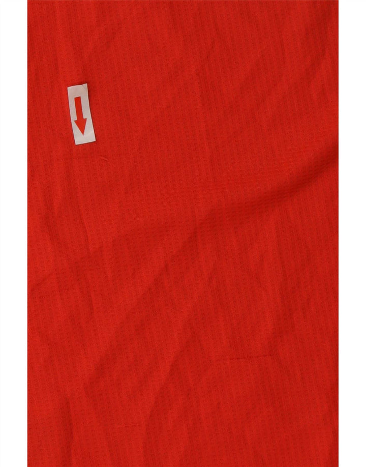 T-shirt Adidas Climacool da uomo Top in poliestere color block rosso medio