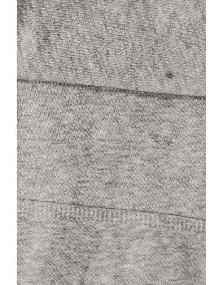 Felpa con cappuccio grafica Nike da uomo in cotone chiazzato grigio medio