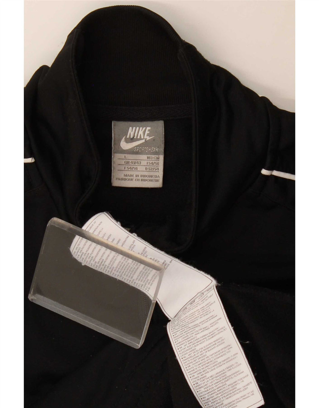 Giacca da tuta da uomo Nike UK 41/43 grande poliestere nero