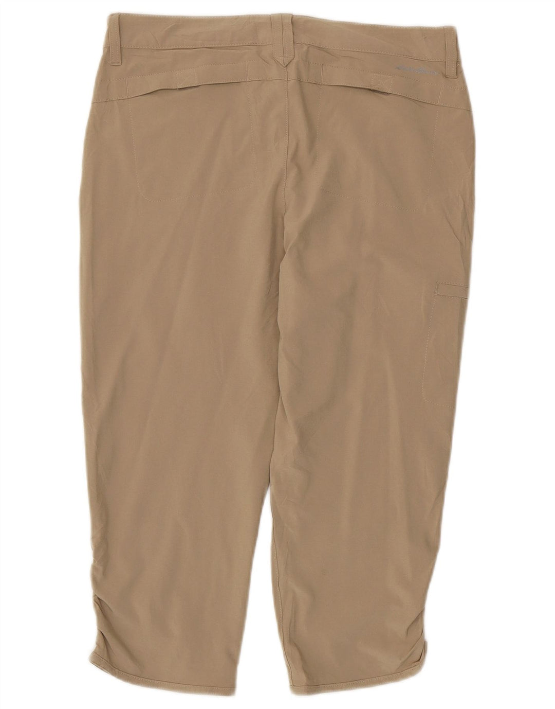 Pantaloni capri cargo dritti da donna EDDIE BAUER US 6 medi W30 L21 Beige