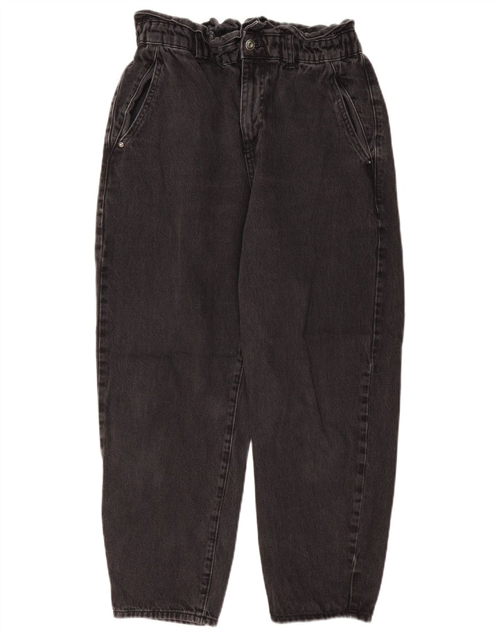 Jeans larghi corti a vita alta da donna Zara EU 40 medio W30 L25 grigio