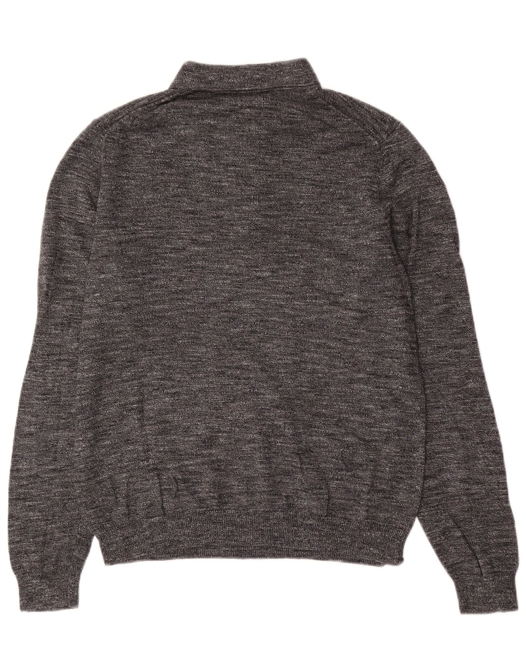 Maglione da uomo Marks & Spencer con collo alto, piccolo cotone chiazzato grigio