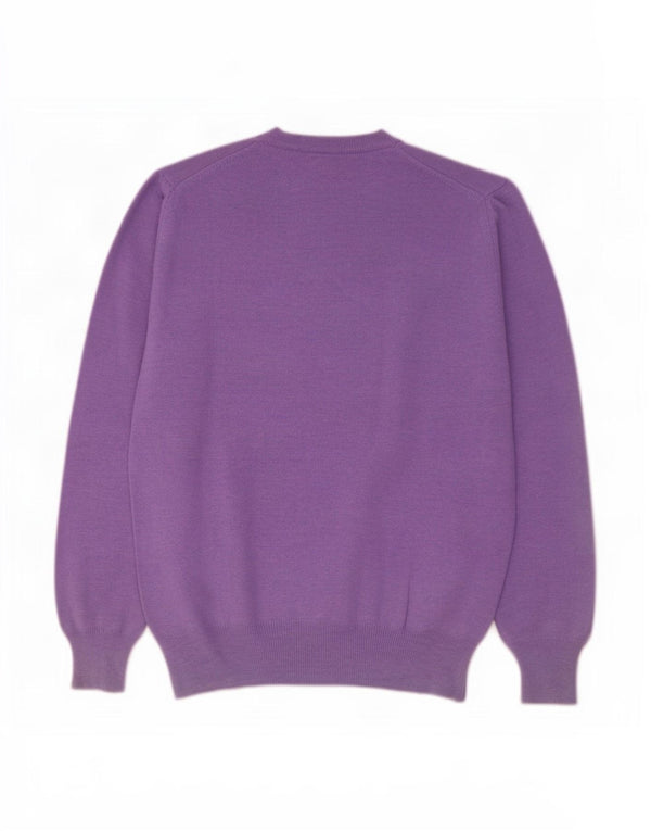 Maglione girocollo oversize da donna Fred Perry IT 40 piccolo viola