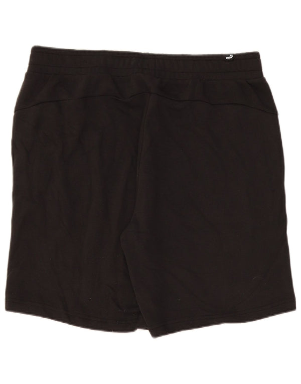 Pantaloncini sportivi grafici da uomo Puma XL in cotone nero