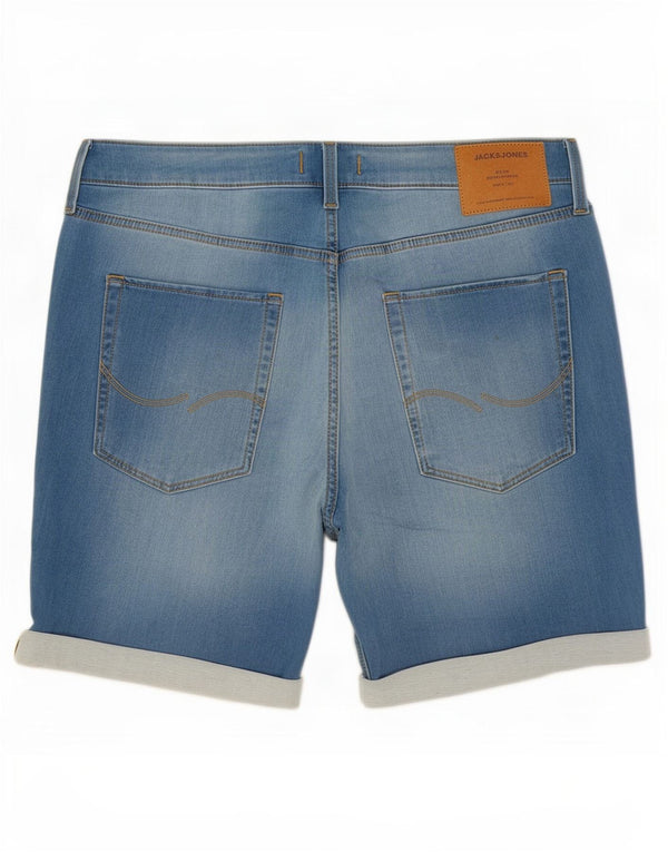 Pantaloncini di jeans da uomo Jack & Jones XL W38 cotone blu