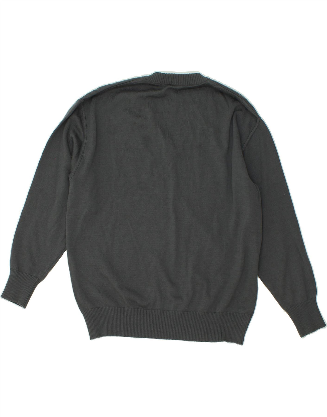 VINTAGE Womens V-Neck Jumper Sweater IT 46 Large Grey Vintage Vintage and Second-Hand Vintage from Messina Hembry 