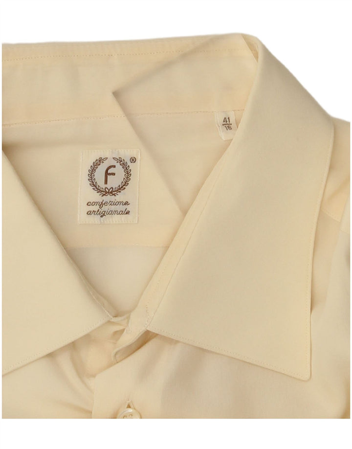 Camicia da uomo vintage taglia 41 grande bianco sporco
