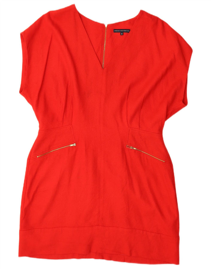 Abito tubino da donna French Connection UK 16 Grande poliestere rosso
