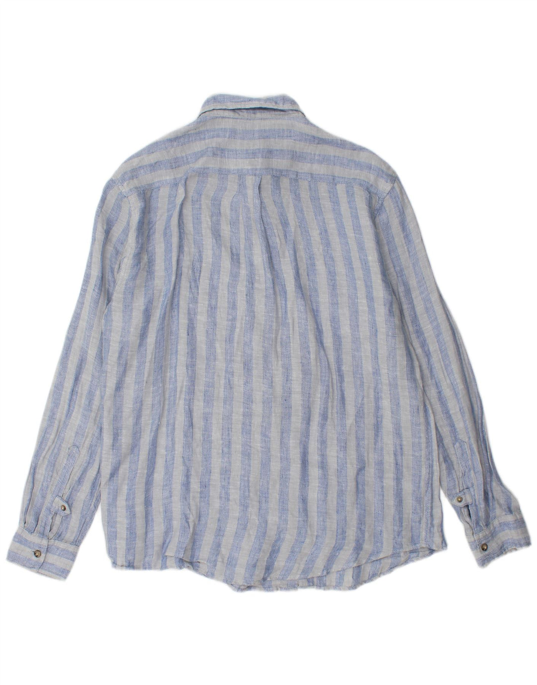 Camicia da uomo Dack's Lino a righe blu medio