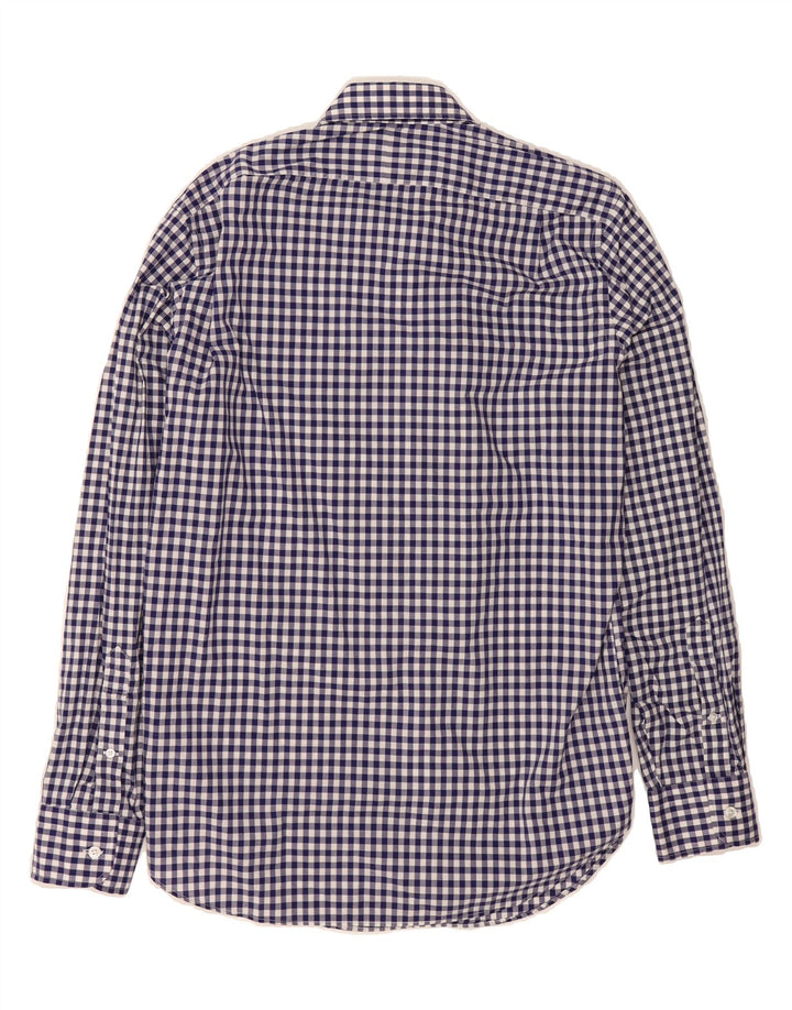 J. CREW Mens Ludlow Shirt Medium Blue Gingham Cotton Vintage J. Crew and Second-Hand J. Crew from Messina Hembry 