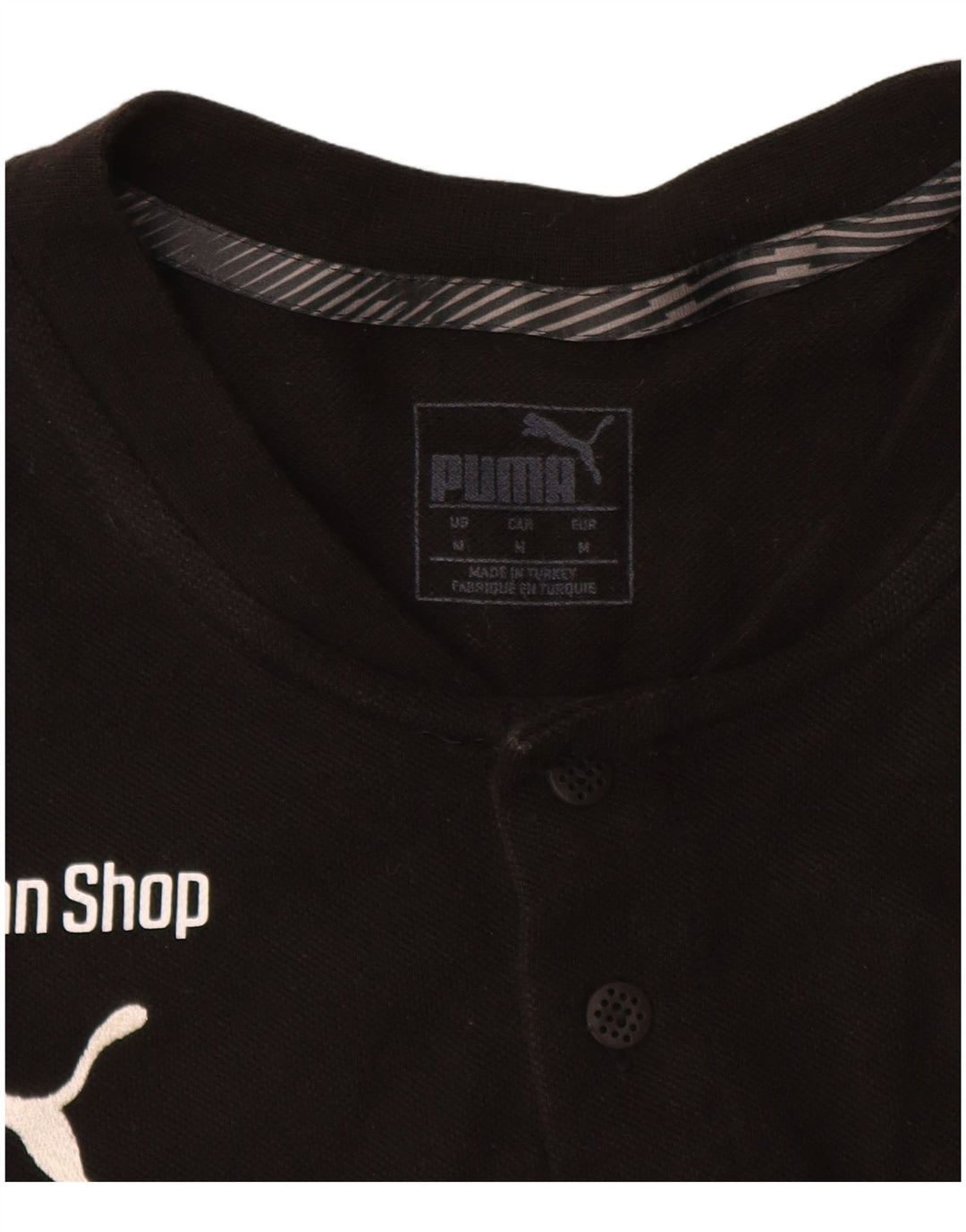 T-shirt grafica da uomo PUMA Top in cotone nero medio
