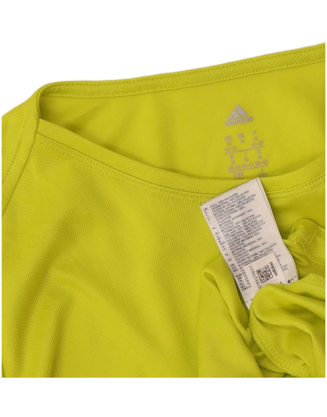 T-shirt da donna Adidas Top UK 12/14 poliestere verde medio