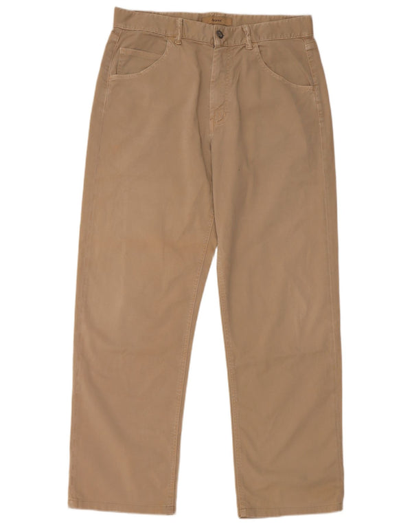Pantaloni casual dritti da uomo Avirex W33 L29 in cotone beige