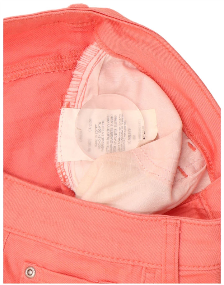 Pantaloncini casual da donna a vita media con vestibilità regolare LEE US 8 medi W28 cotone rosa