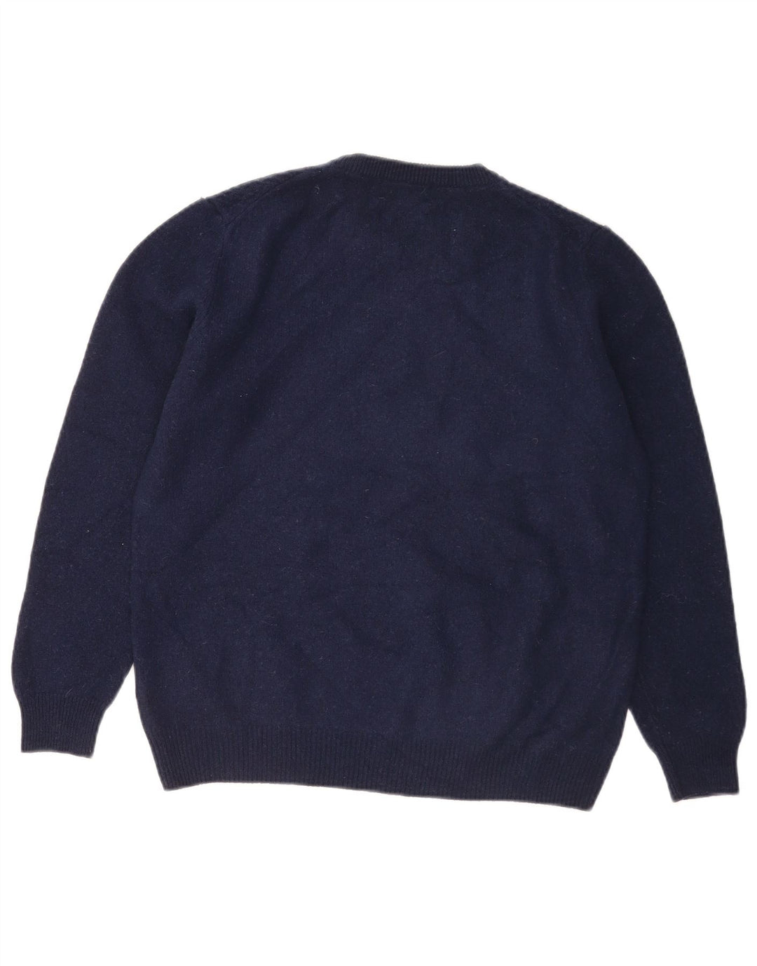 Maglione maglione girocollo da uomo Marks & Spencer blu navy medio