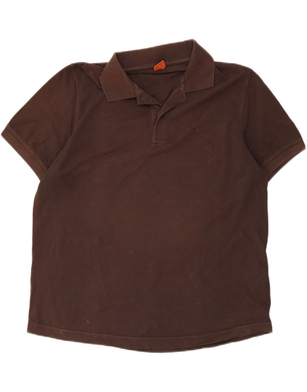 Polo da uomo HUGO BOSS XL in cotone marrone