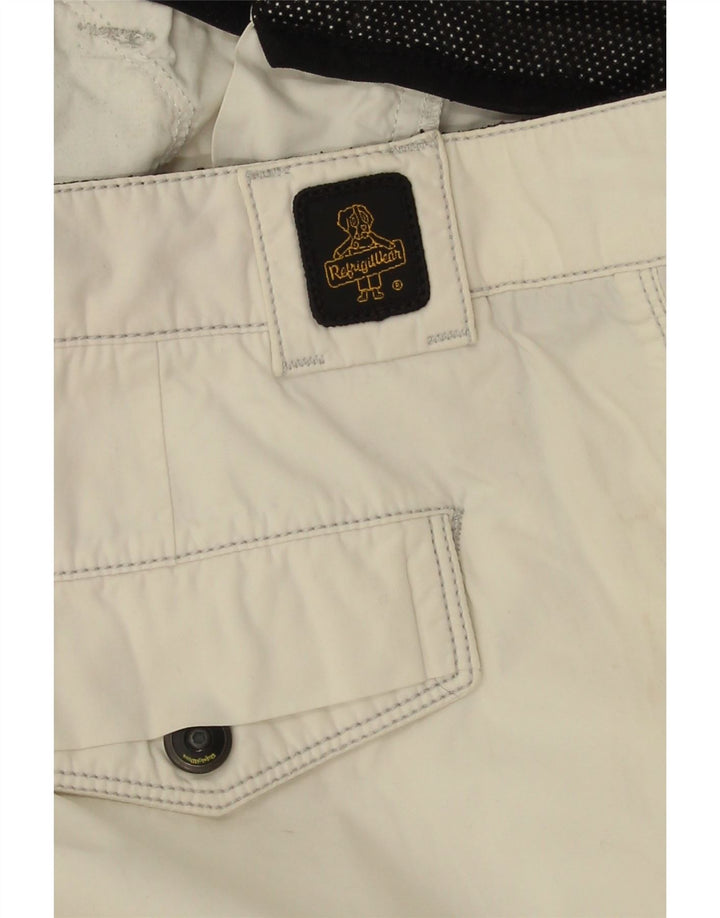 REFRIGIWEAR Mens Chino Shorts W34 Large White Cotton Vintage Refrigiwear and Second-Hand Refrigiwear from Messina Hembry 
