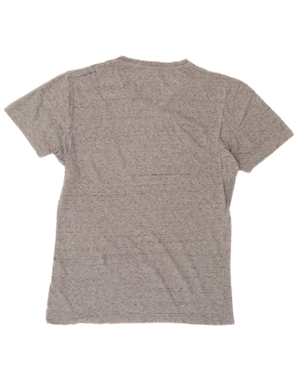 Calvin Klein Jeans T-shirt grafica da uomo Top in cotone chiazzato grigio medio