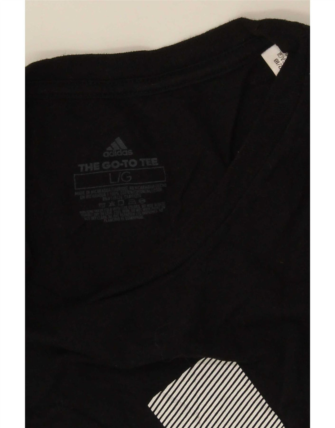 T-shirt grafica da uomo Adidas grande nera
