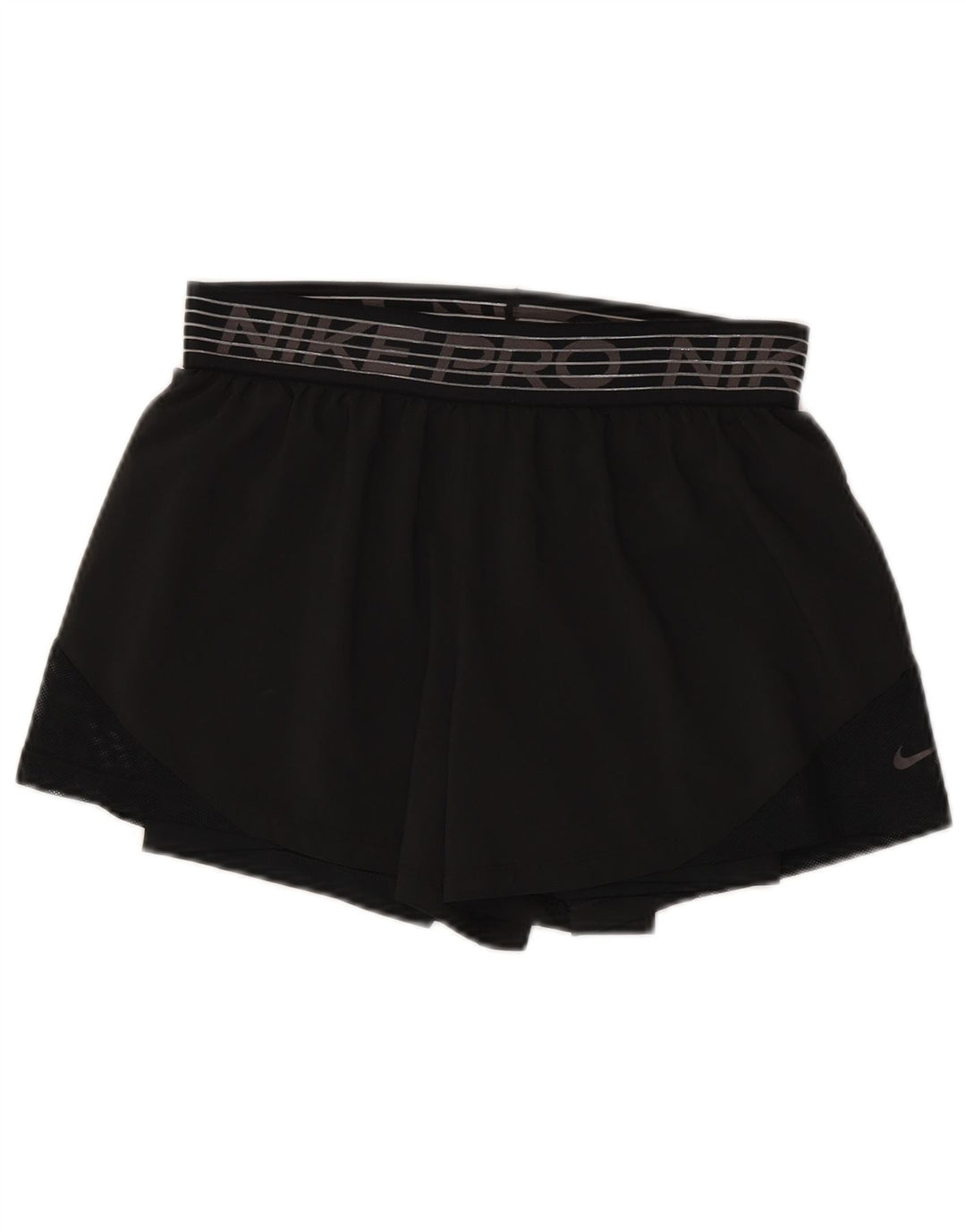 Pantaloncini sportivi grafici Nike da donna UK 14 medio neri