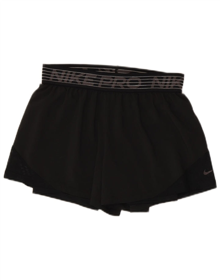 Pantaloncini sportivi grafici Nike da donna UK 14 medio neri