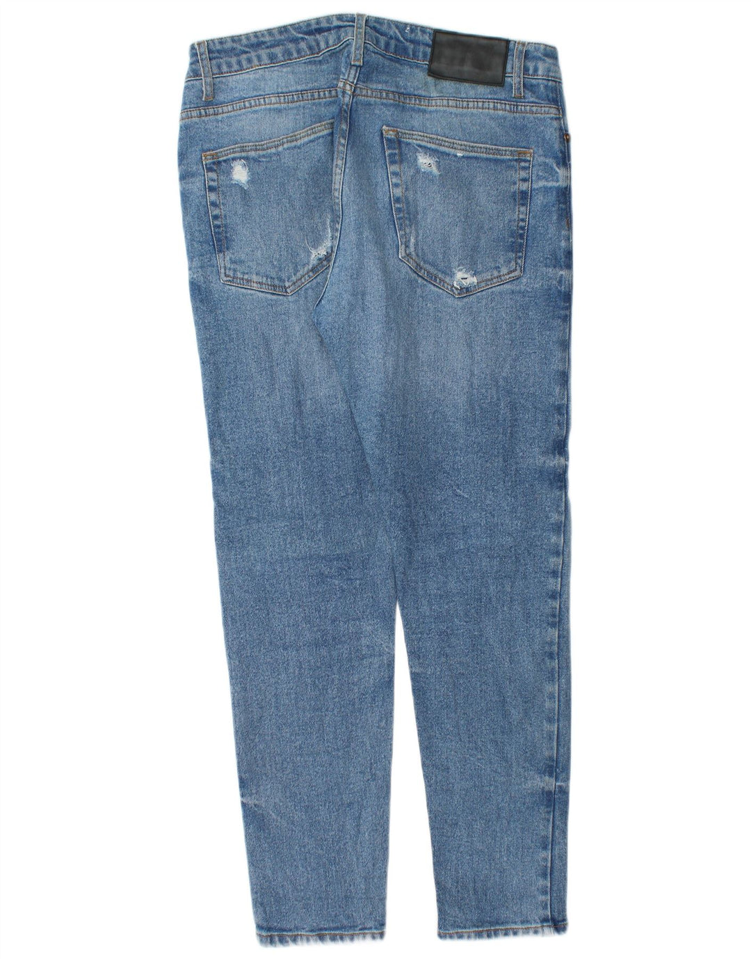 Jeans slim invecchiati Zara da donna W33 L28 Blu