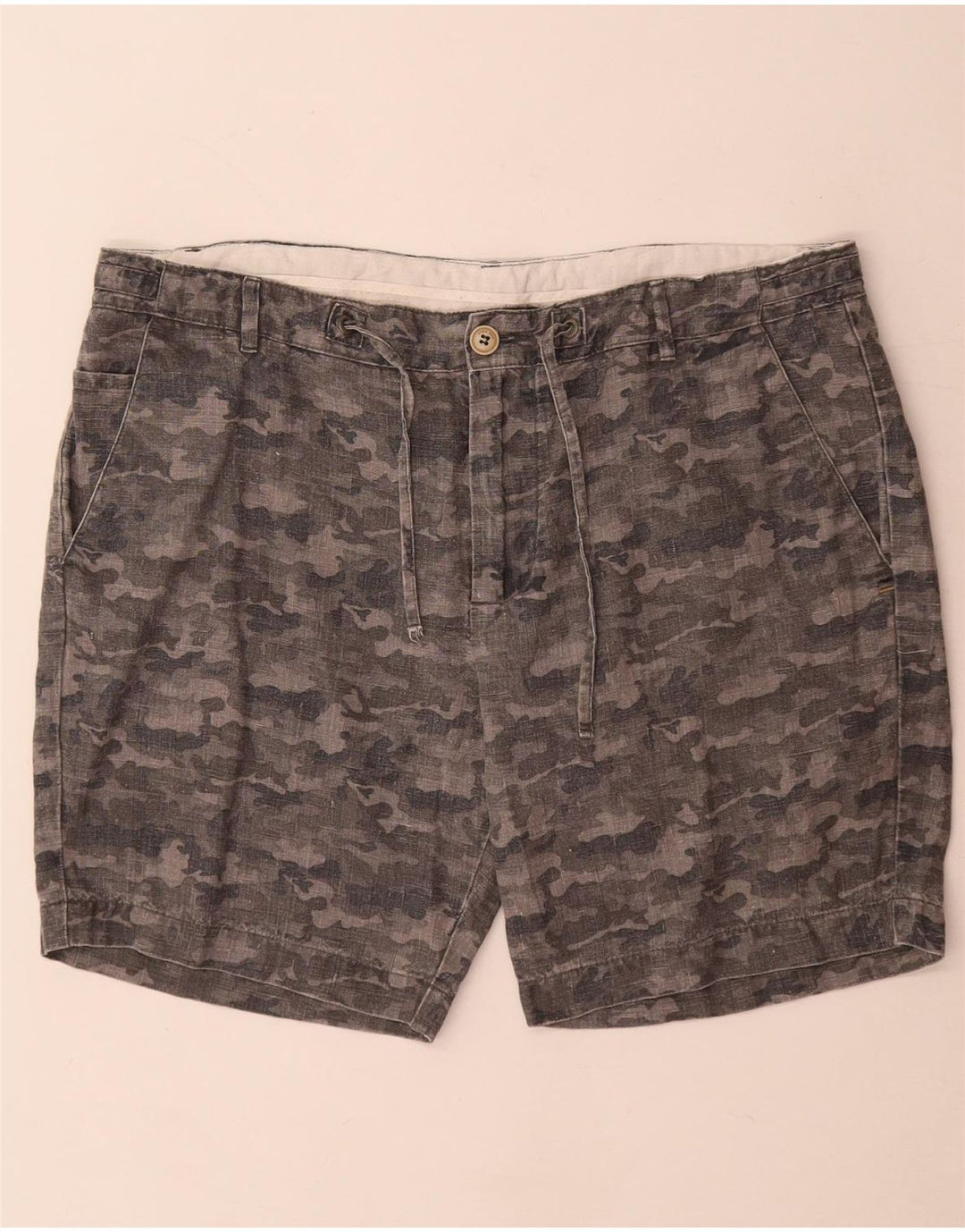 Pantaloncini chino da uomo Zara XL W36 mimetici grigi