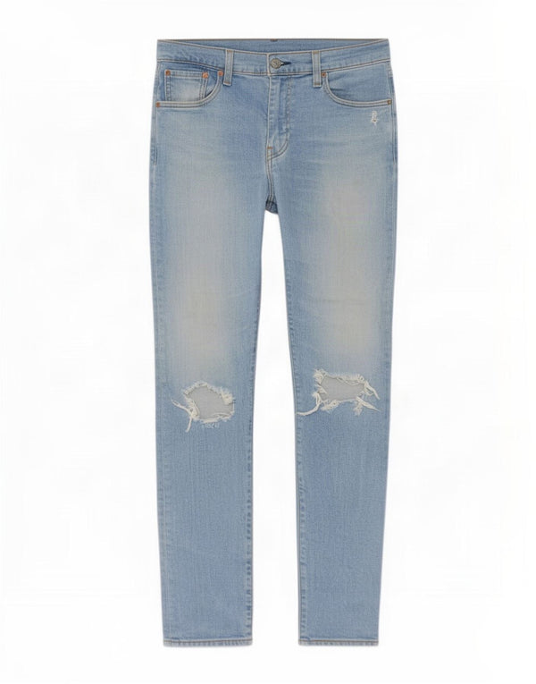 Levi's Uomo 512 Jeans slim affusolati effetto consumato W30 L32 cotone blu