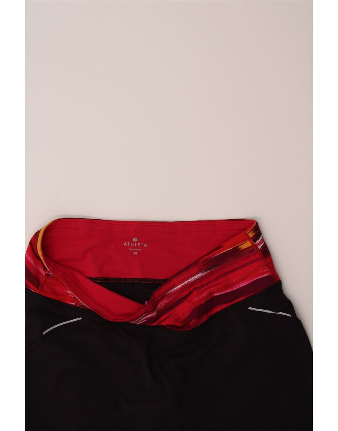 ATHLETA Womens Skort UK 14 Medium Black Colourblock Nylon Vintage Athleta and Second-Hand Athleta from Messina Hembry 