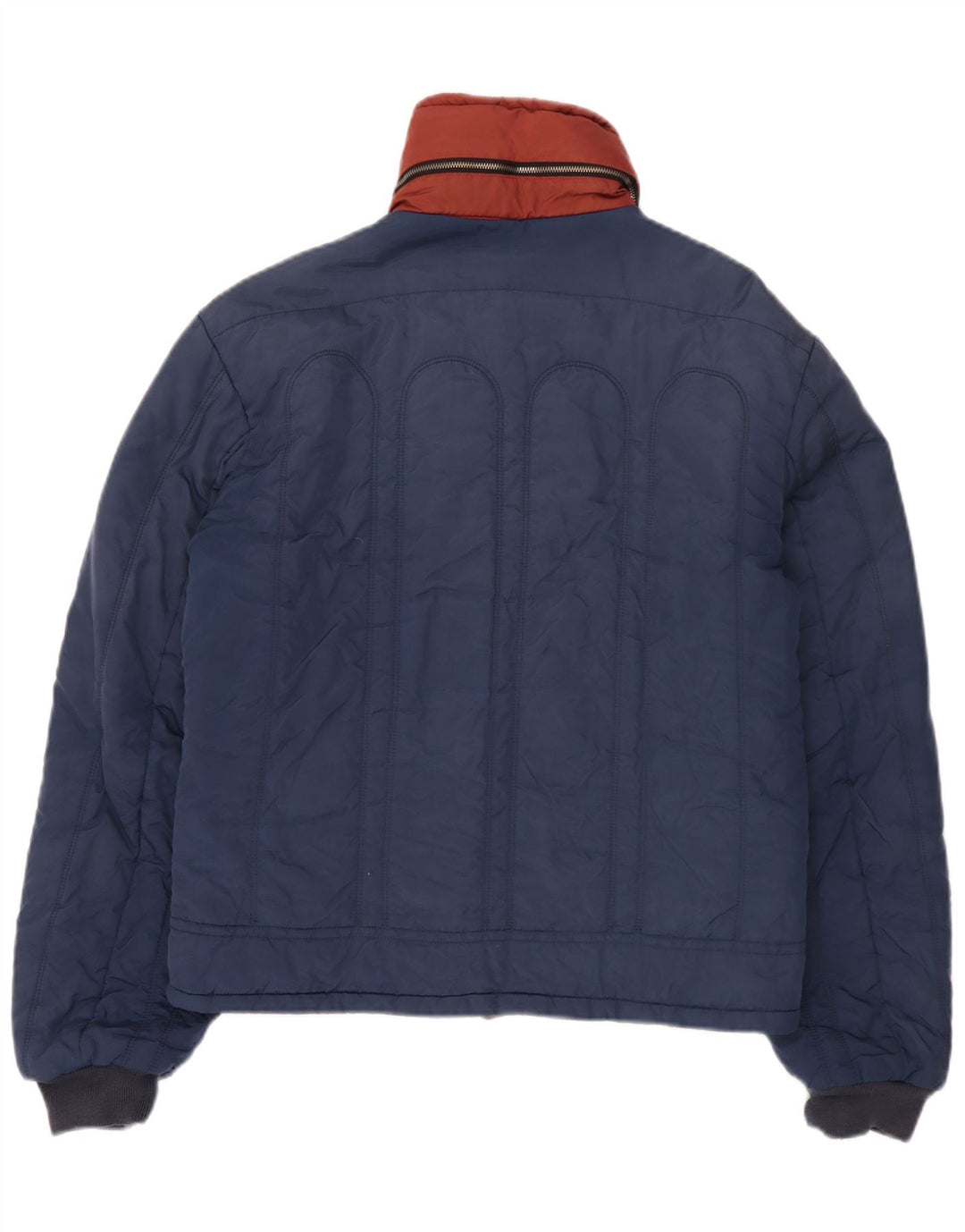Giacca bomber con cappuccio da uomo Diesel UK 42 XL nylon blu