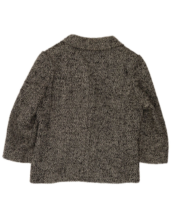 Giacca blazer con maniche a 3/4 da donna Liu Jo UK 14 Grigio medio a spina di pesce