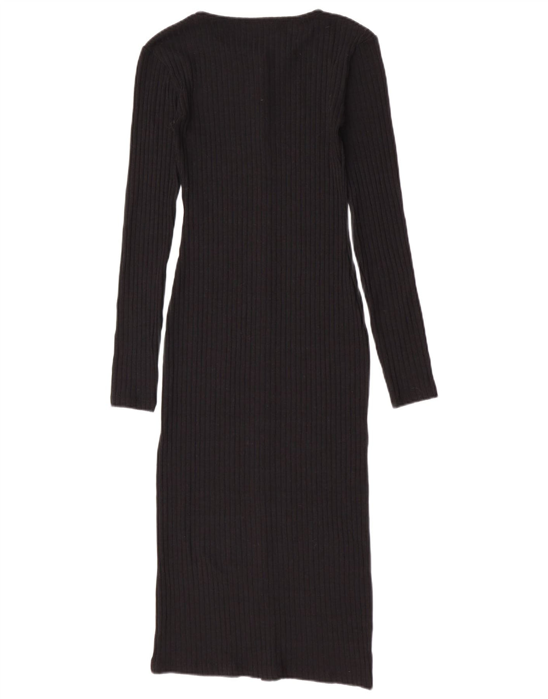 Maglione cardigan lungo da donna Zara UK 8 piccolo poliestere nero