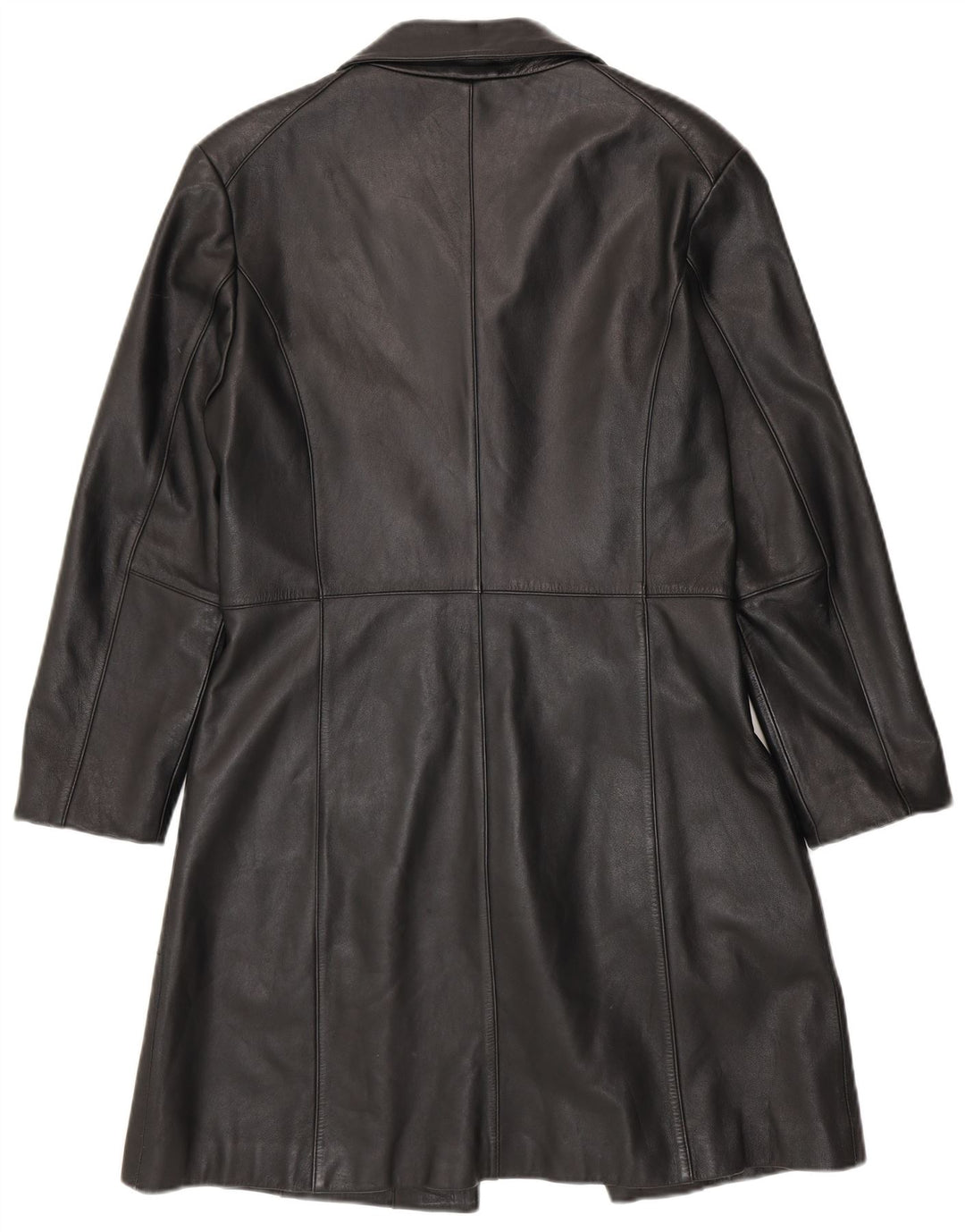 Cappotto in pelle da donna TCM UK 16 Grande pelle di agnello nera