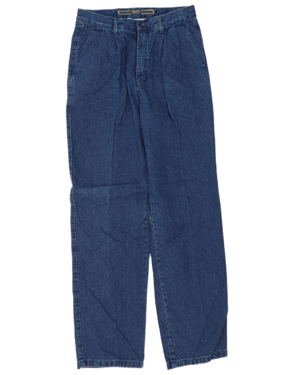 Jeans dritti da uomo con pegging del progetto europeo IT 46 piccolo W30 L34 cotone blu