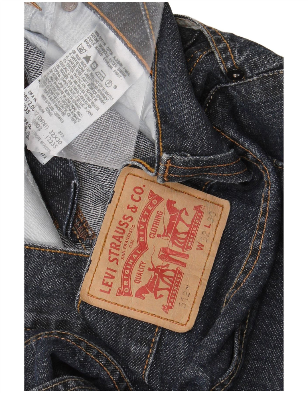 Jeans Levi's 512 Bootcut da donna W32 L30 cotone blu navy