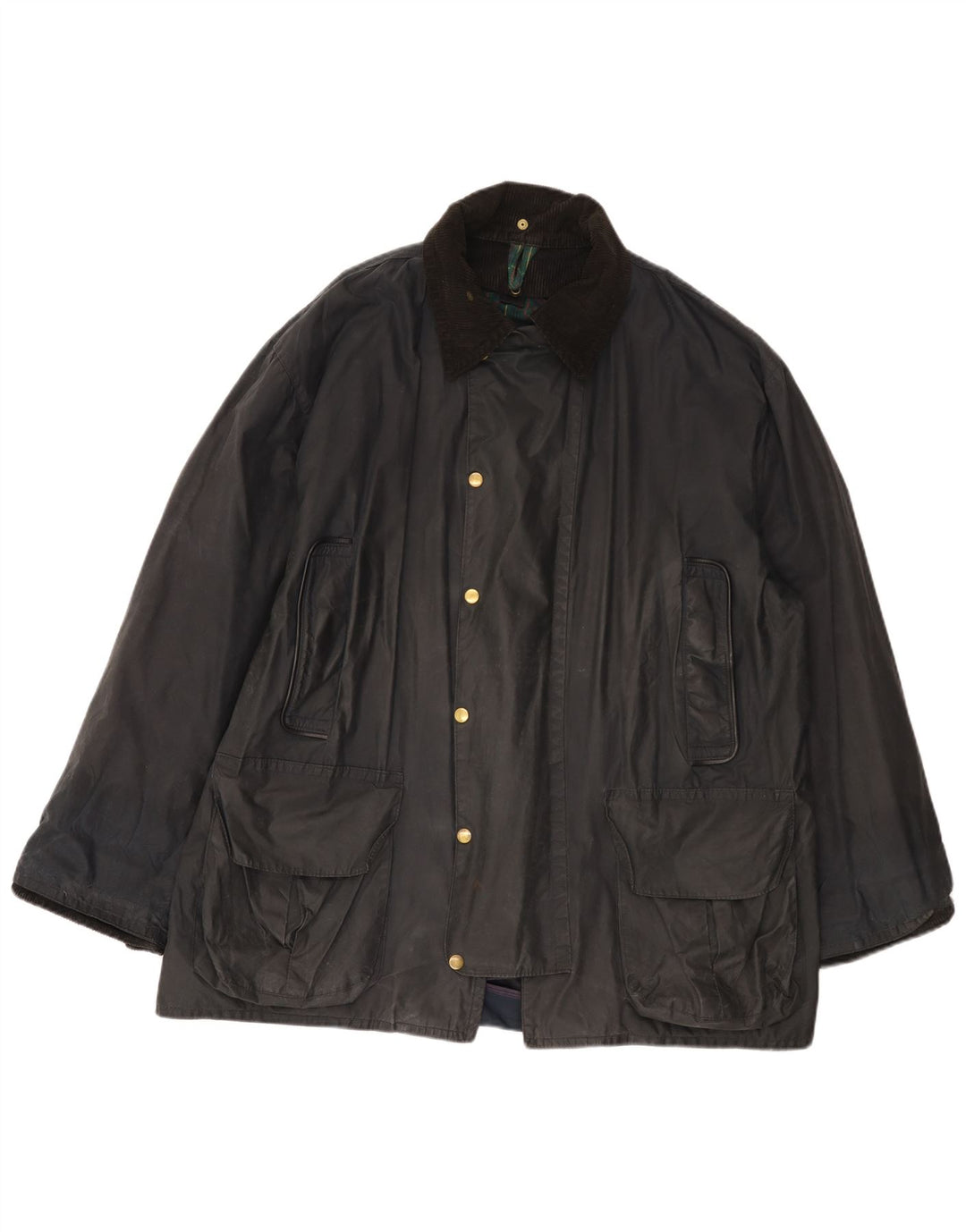 Giacca da uomo in cotone cerato Fermoy UK 42 XL Blu Navy