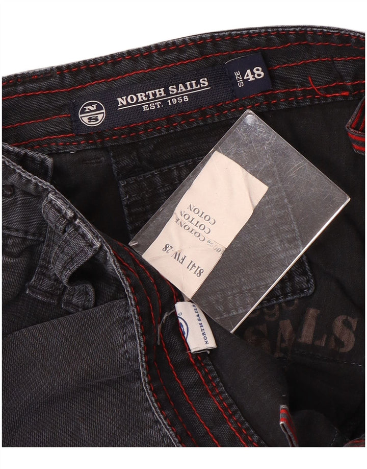 Pantaloncini cargo da uomo NORTH SAILS IT 48 medi W34 blu navy pied de poule