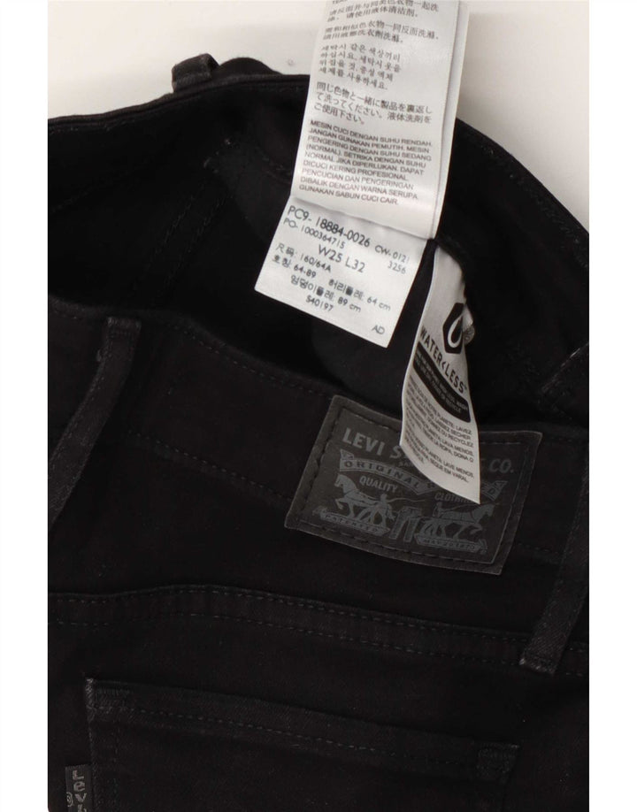 Jeans Levi's 712 Slim da donna W25 L27 cotone nero