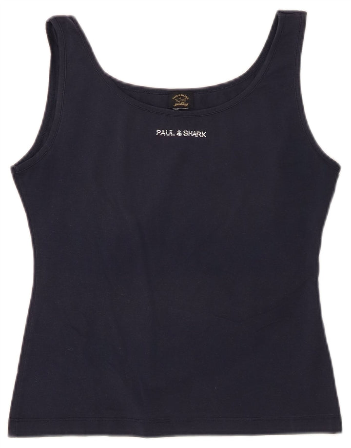 Canotta corta da donna Paul & Shark UK 12 medio blu navy