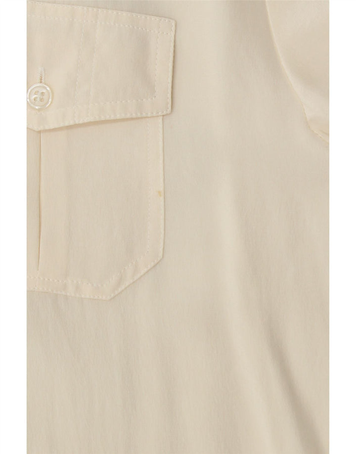 PROJECT Camicia da donna Camicetta UK 18 XL Seta bianco sporco