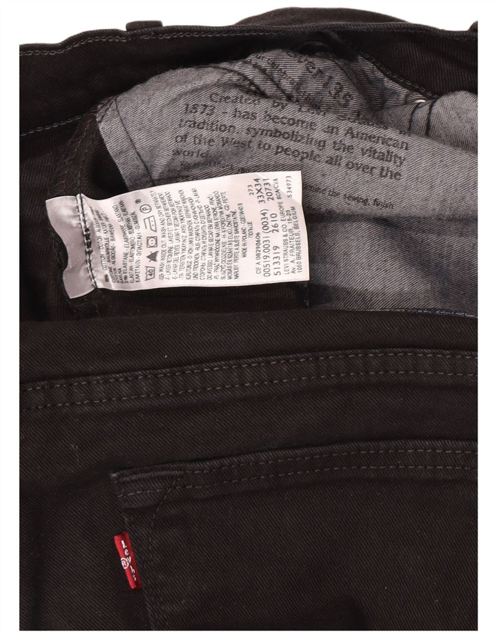 Levi's Uomo 519 Jeans Slim W33 L30 Cotone Nero