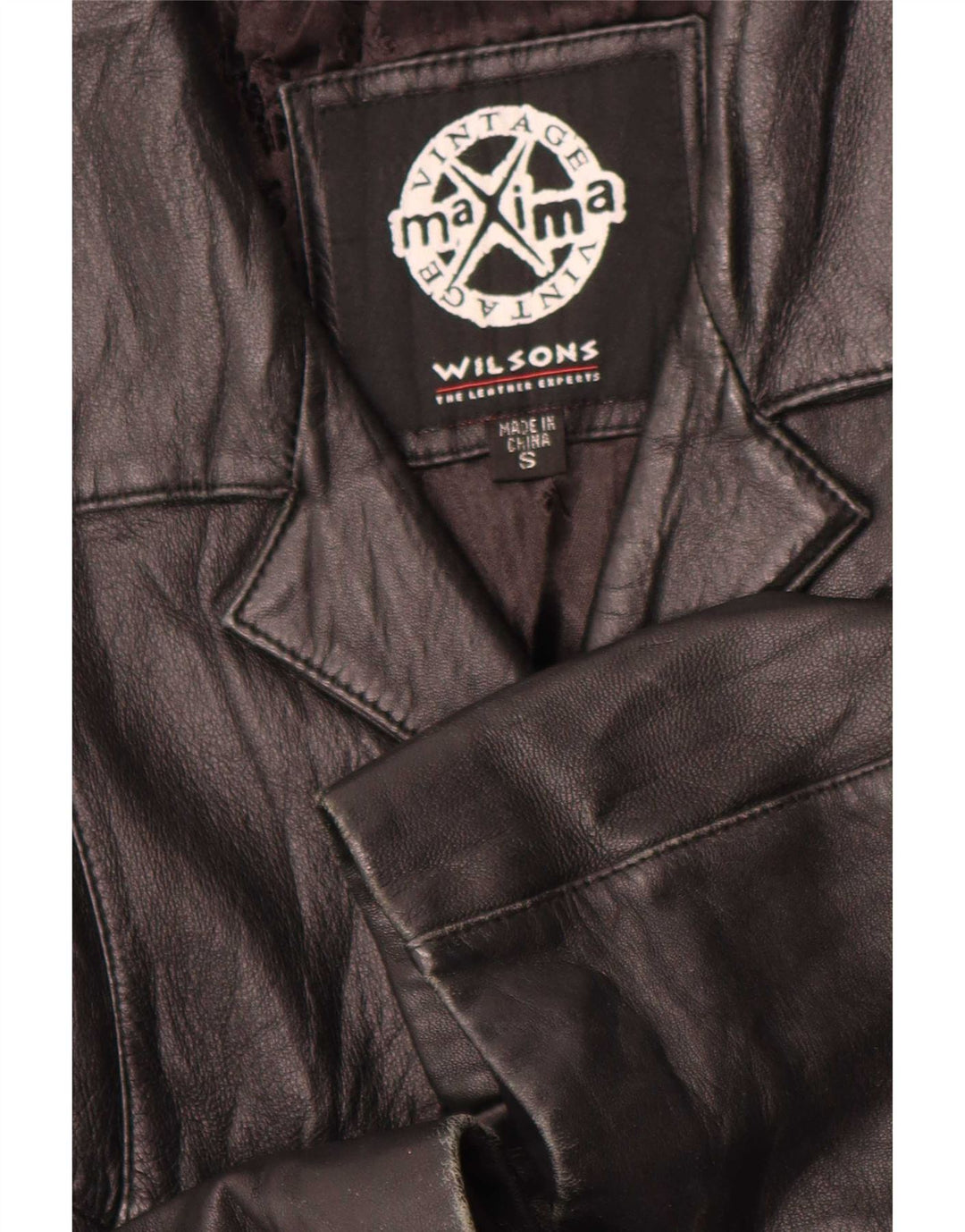 Giacca in pelle da donna Wilson UK 10 piccola nera