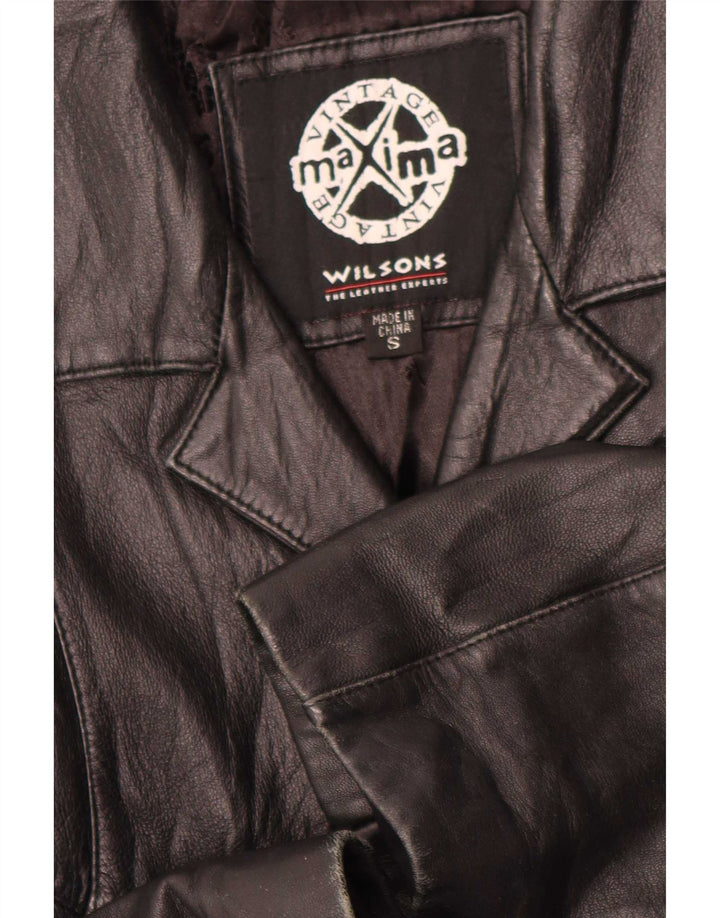 Giacca in pelle da donna Wilson UK 10 piccola nera