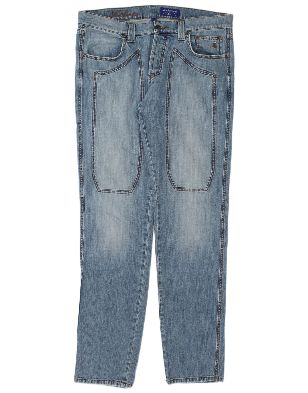 Jeans dritti da uomo Jeckerson W36 L34 cotone blu