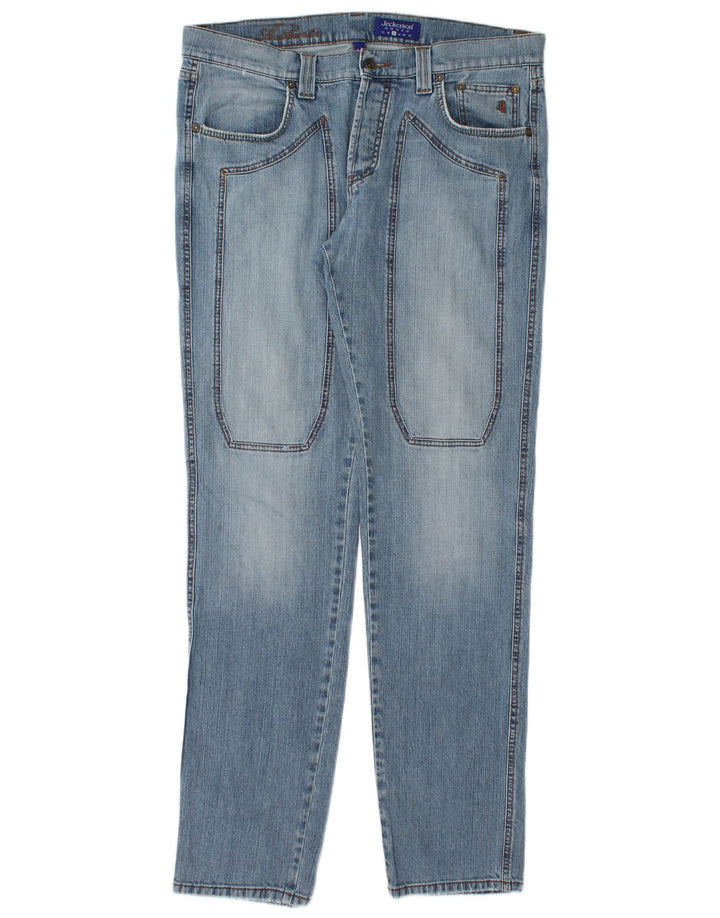 Jeans dritti da uomo Jeckerson W36 L34 cotone blu