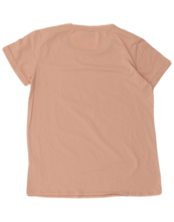 T-shirt grafica da donna Liu Jo Top UK 10 piccola in cotone rosa